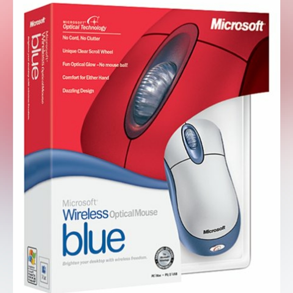 🌟Host Pick - Microsoft Wireless Optical Mouse - Blue